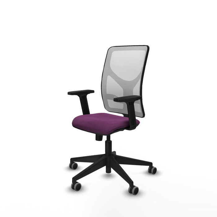 PIQUERAS Y CRESPO Silla de oficina Motilla con Mecanismo Sincro, Morado y Blanco