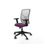 PIQUERAS Y CRESPO Silla de oficina Motilla con Mecanismo Sincro, Morado y Blanco