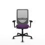 PIQUERAS Y CRESPO Silla de oficina Zulema con mecanismo Sincro, Morado y Gris