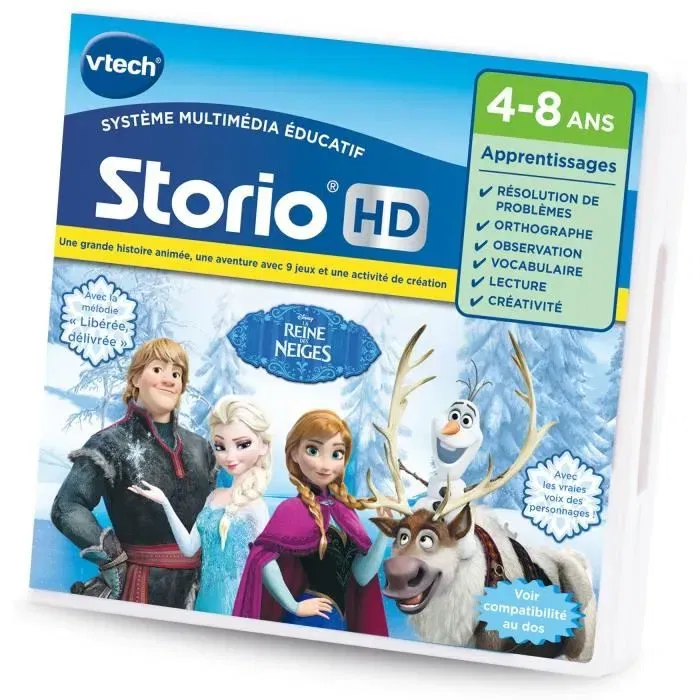 Vtech Juego Educativo Storio Frozen Francés para Tabletas y Consola TV (4-8 Años)