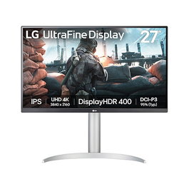 LG 27UP650K-W Monitor 4K Ultra HD 27" IPS de 16:9, 5ms, 60Hz, HDR10, AMD FreeSync, 2xHDMI, DisplayPort 1.4, Blanco