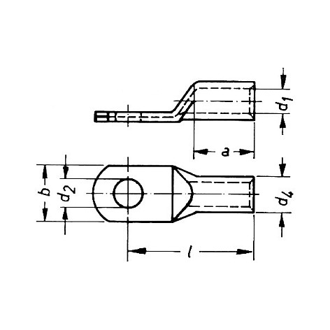 Klauke Rohrkabelschuh 10qmm M6 Nickel