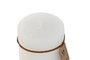 DKD Home Decor Vela Cera Parafina Blanco 7 x 7 x 7 cm 35 horas Algodón Colección Basic Candle Ambiente Basicos