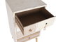 DKD Home Decor Cajonera Boho Blanco Natural Abeto Algodón 4 Cajones 48x35x89 cm