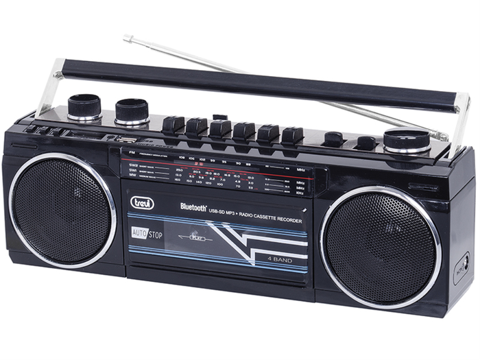 Trevi RR 501 BT Radio Personal Analógica Negra FM MW SO USB Reproductor MP3 Trevi RR 501 BT Radio Personal Analógica Negra FM MW SO USB Reproductor MP3