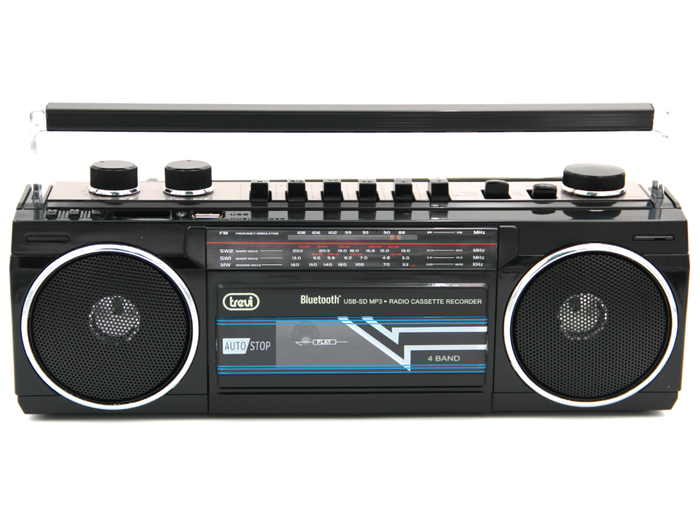 Trevi RR 501 BT Radio Personal Analógica Negra FM MW SO USB Reproductor MP3 Trevi RR 501 BT Radio Personal Analógica Negra FM MW SO USB Reproductor MP3
