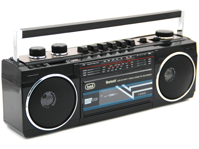 Trevi RR 501 BT Radio Personal Analógica Negra FM MW SO USB Reproductor MP3 Trevi RR 501 BT Radio Personal Analógica Negra FM MW SO USB Reproductor MP3