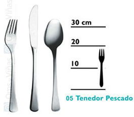 Royal Tenedor para Pescado - Tenedor de la Colección Royal para Cubiertos (Set de 12)