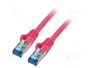 GOOBAY Patch cord Cat 6a S/FTP 3m Rosa