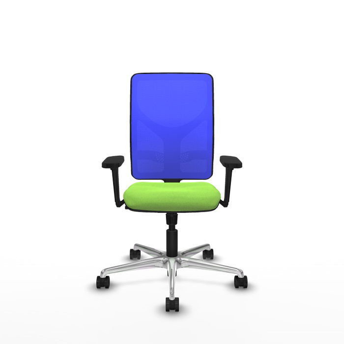 PIQUERAS Y CRESPO Silla de oficina Motilla con mecanismo Sincro, Tela Pistacho y Malla Azul PIQUERAS Y CRESPO Silla de oficina Motilla con mecanismo Sincro, Tela Pistacho y Malla Azul