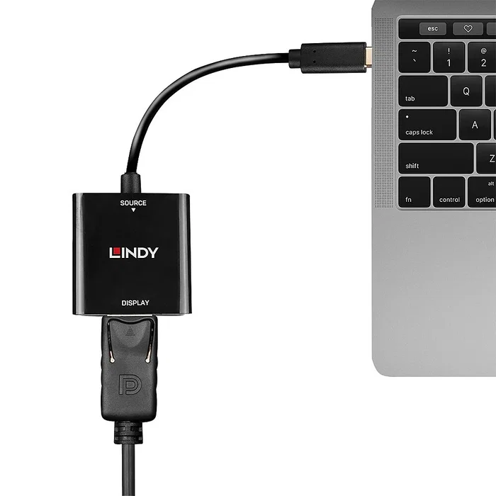 Lindy Adaptador USB Tipo C a DisplayPort 4K 144Hz Negro Lindy Adaptador USB Tipo C a DisplayPort 4K 144Hz Negro