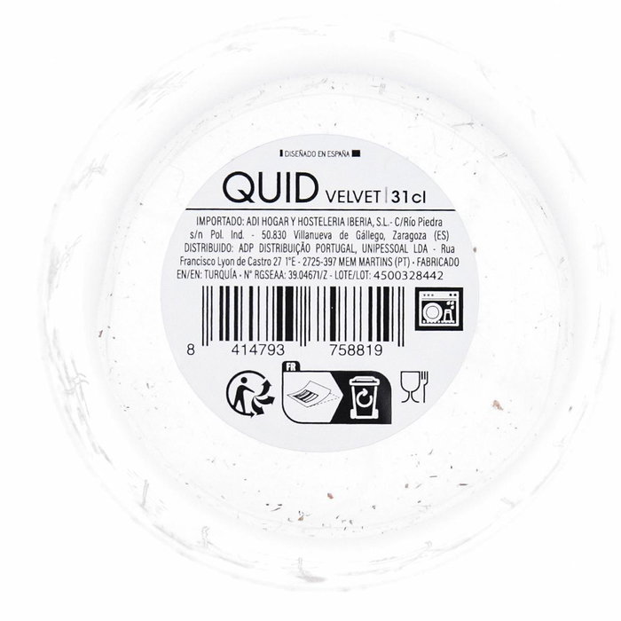 Vaso Bajo Vidrio Velvet Quid 31 cL