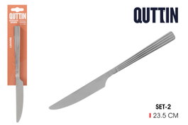 Quttin Set de 2 Cuchillos Mesa Louvre 23,5 cm Louvré