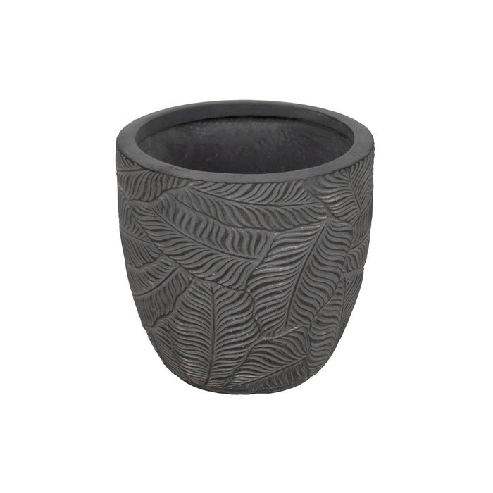 S/3 Maceteros Gris Fibra de Magnesio 37 X 37 X 35 cm