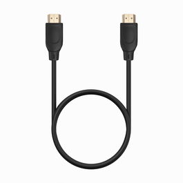 AISENS - CABLE HDMI V2.0 PREMIUM ALTA VELOCIDAD / HEC 4K@60HZ 18GBPS, A/M-A/M, NEGRO, 0.5M