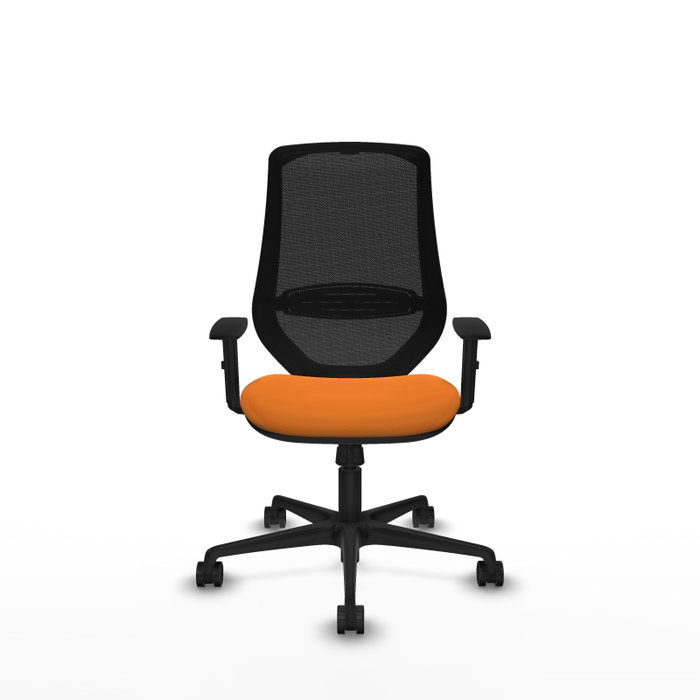 PIQUERAS Y CRESPO Silla de oficina Mardos Naranja y Negro