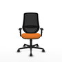 PIQUERAS Y CRESPO Silla de oficina Mardos Naranja y Negro