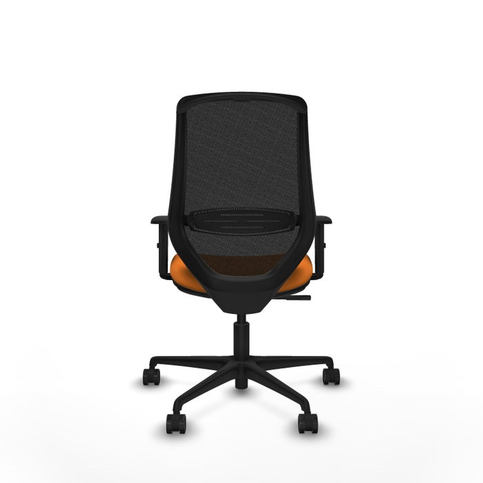 PIQUERAS Y CRESPO Silla de oficina Mardos Naranja y Negro