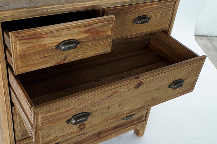 Cajonera Alpino DKD Home Decor Natural 48x100x90 cm