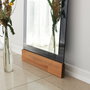 Hanah Home Murano - Oak Espejo Cheval 50x170cm Metal Roble y Fume