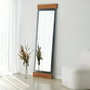 Hanah Home Murano - Oak Espejo Cheval 50x170cm Metal Roble y Fume
