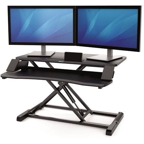 FELLOWES Estación de Trabajo Sit-Stand Lotus Corsivo Negro FELLOWES Estación de Trabajo Sit-Stand Lotus Corsivo Negro