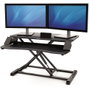 FELLOWES Estación de Trabajo Sit-Stand Lotus Corsivo Negro