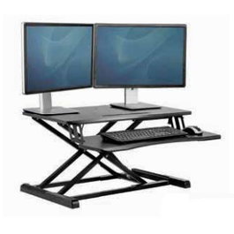 FELLOWES Estación de Trabajo Sit-Stand Lotus Corsivo Negro