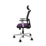PIQUERAS Y CRESPO Silla de oficina Yunquera Morado/Negro con mecanismo Sincro/Traslack