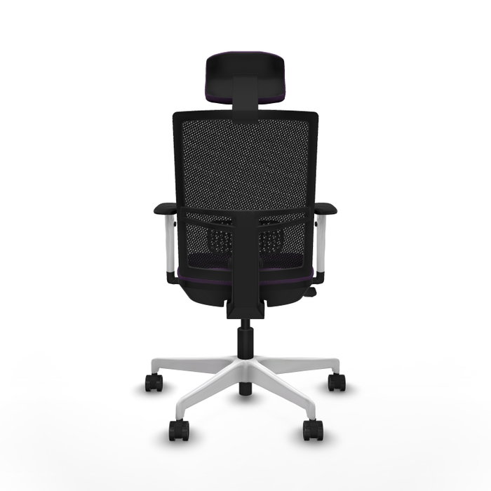 PIQUERAS Y CRESPO Silla de oficina Yunquera Morado/Negro con mecanismo Sincro/Traslack