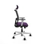 PIQUERAS Y CRESPO Silla de oficina Yunquera Morado/Negro con mecanismo Sincro/Traslack
