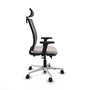 PIQUERAS Y CRESPO Silla de oficina Haches Blanco y Gris