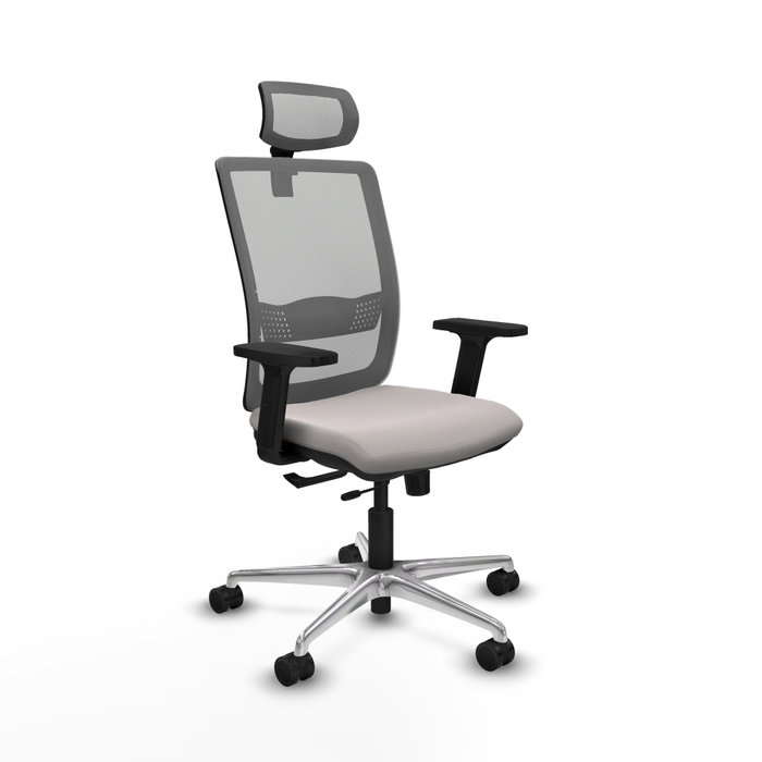 PIQUERAS Y CRESPO Silla de oficina Haches Blanco y Gris PIQUERAS Y CRESPO Silla de oficina Haches Blanco y Gris