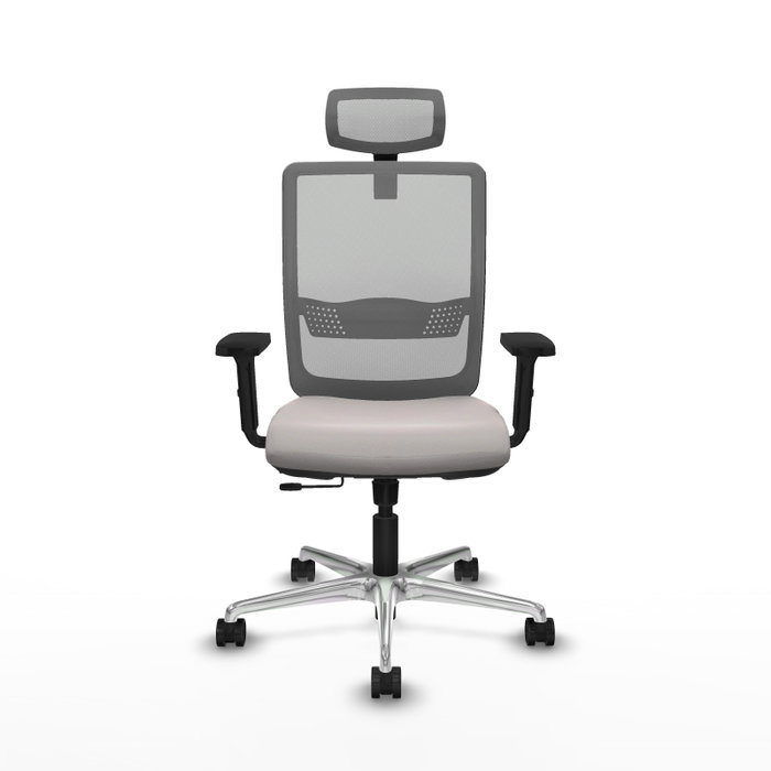 PIQUERAS Y CRESPO Silla de oficina Haches Blanco y Gris PIQUERAS Y CRESPO Silla de oficina Haches Blanco y Gris