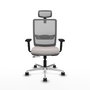 PIQUERAS Y CRESPO Silla de oficina Haches Blanco y Gris