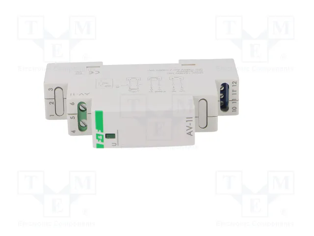 F&F Transductor de tensión para raíl DIN 0÷285VAC, 0÷400VDC