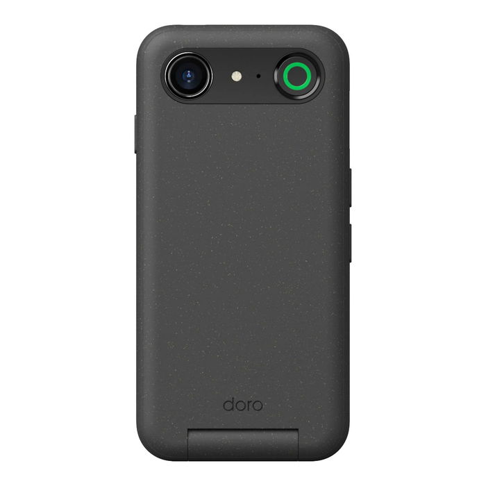 Doro Aurora A20 - Smartphone para mayores con teclado físico, 4.5" IPS, 4G, 4+64GB, Android 14, 13MP, 3000 mAh, IP54 - Color Graphite