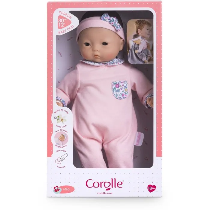 Corolle Muñeca Bebé Mila de Peluche 30 cm - A Partir de 18 Meses - COR1747725541682 Corolle Muñeca Bebé Mila de Peluche 30 cm - A Partir de 18 Meses - COR1747725541682