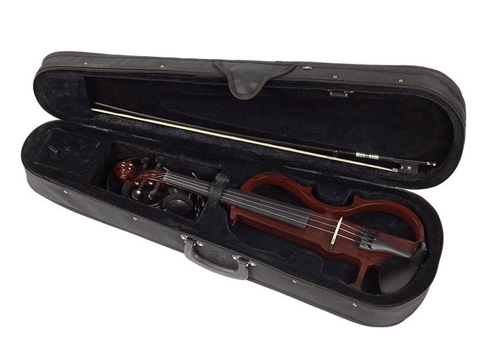 Leonardo EV-50-W Violín Eléctrico con Arco de Fibra