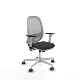 PIQUERAS Y CRESPO Silla de oficina Cilanco con mecanismo Sincro, Negro y Gris