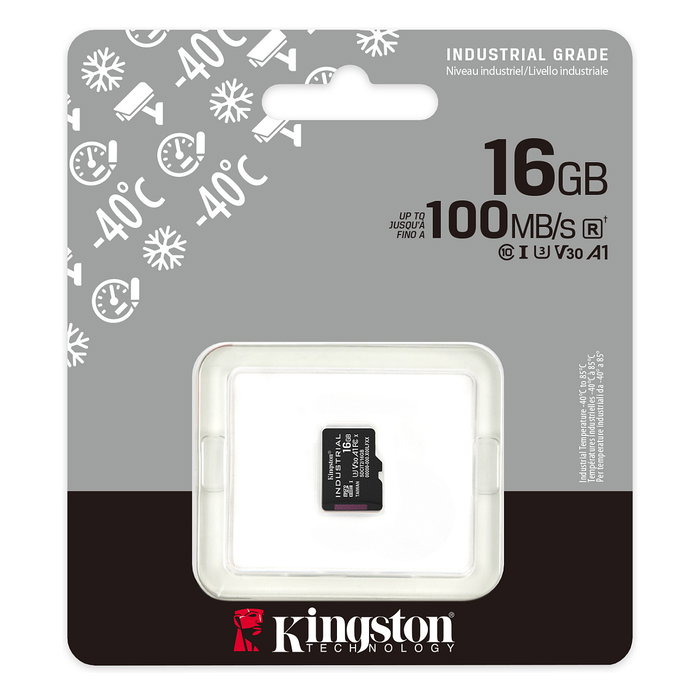 Kingston Industrial microSDHC 16 GB C10 A1 pSLC