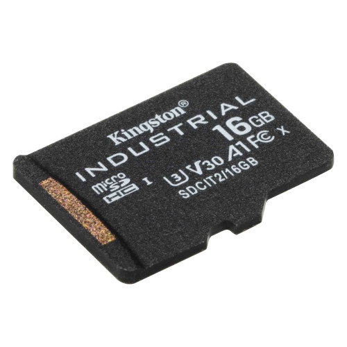 Kingston Industrial 16GB MicroSDHC UHS-I Clase 10 U3 V30 A1 -40°C a 85°C