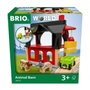 Brio World Animal Barn - Accesorio para circuito de tren de madera