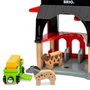 Brio World Animal Barn - Accesorio para circuito de tren de madera