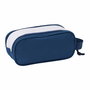 SAFTA Portatodo 3D Real Madrid Doble Compartimento con Cremallera Asa de Mano 21x6x8cm