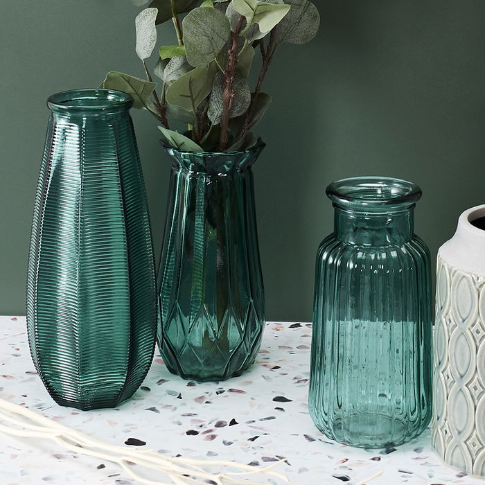 Home Deco Factory Jarrón Cristal Essentiel Vidrio/ Cristal Máquina 22,3 cm