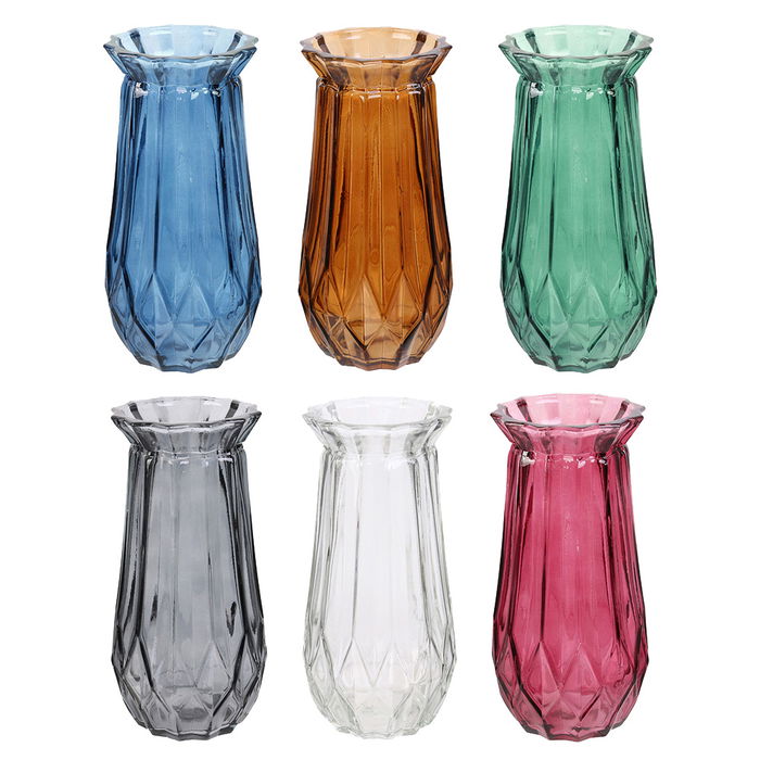 Home Deco Factory Jarrón Cristal Essentiel Vidrio/ Cristal Máquina 22,3 cm