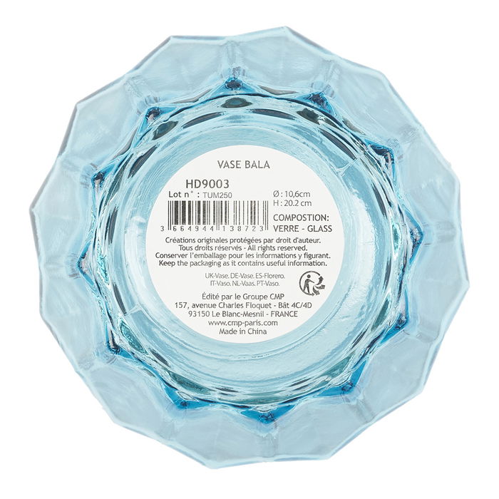 Home Deco Factory Jarrón Cristal Essentiel Vidrio/ Cristal Máquina 22,3 cm