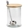 Saveur et Degustation Ponchera de Cristal 5 L con Tapa de Madera y Cucharón