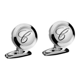 CHOPARD Gemelos Classic C de Acero Inoxidable con Cristal
